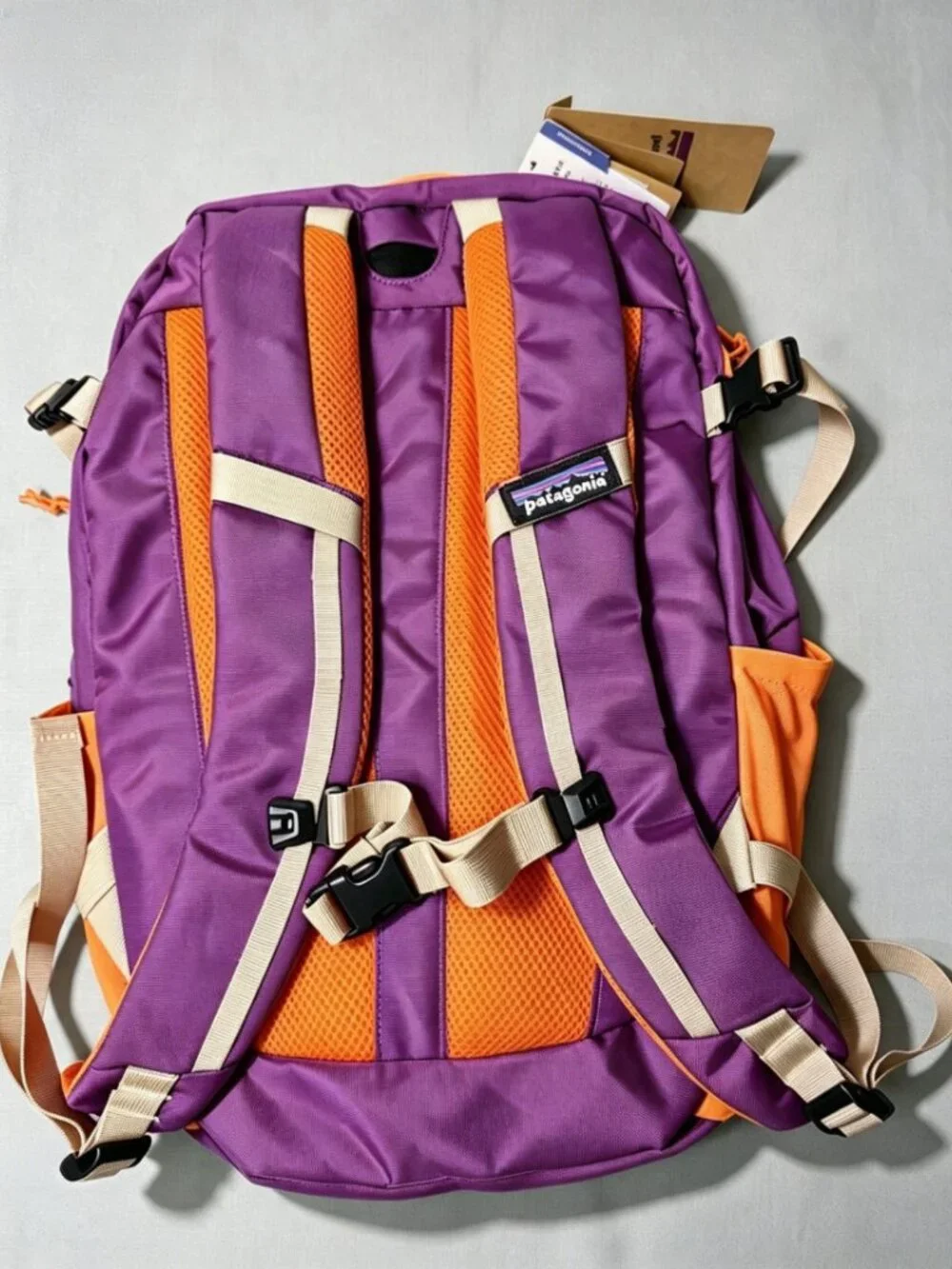 Patagonia 26L Outdoor Backpack Yellow & Purple Daypack Travel Bag